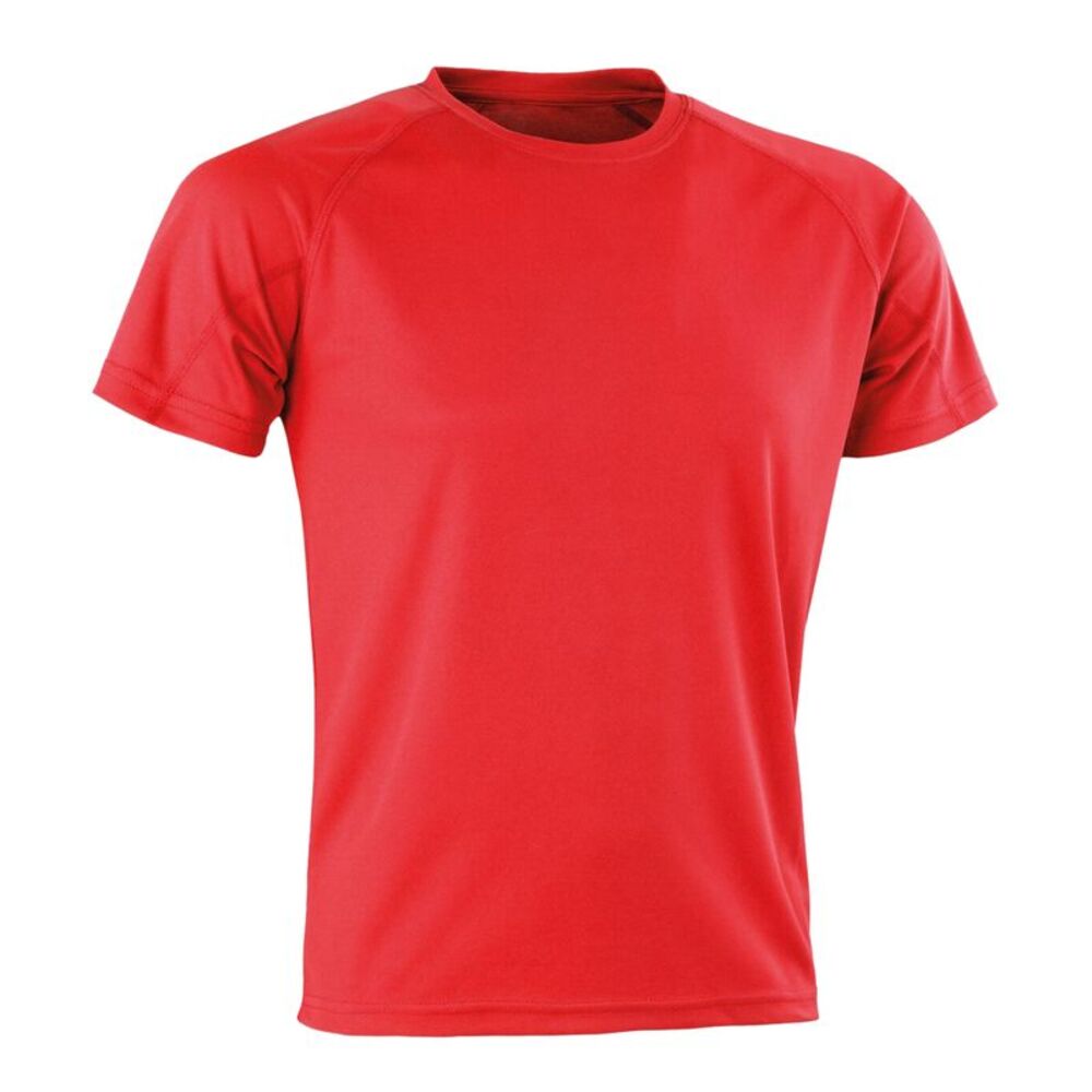 Spiro Mens Aircool T-Shirt / Red